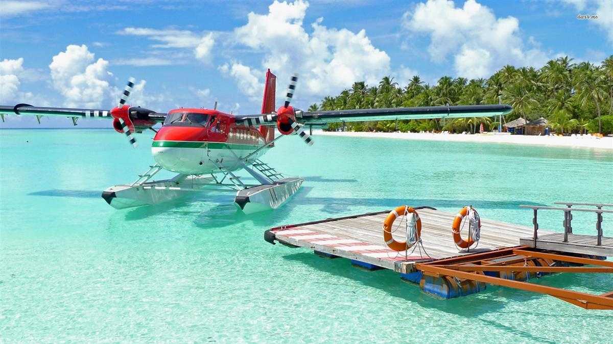 Экскурсия Полет над Мальдивами на гидроплане