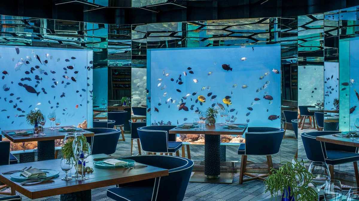 подводный ресторан Sea Мальдивы