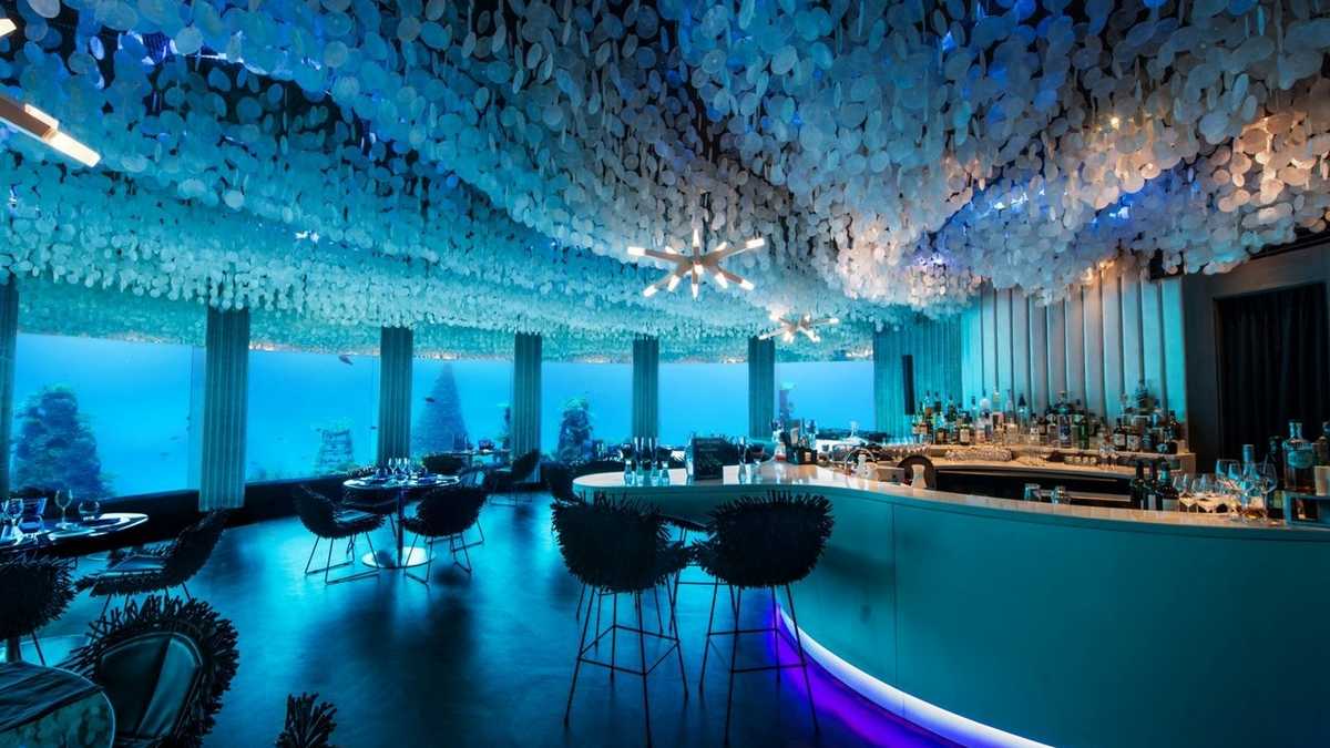 подводный ресторан Subsix Мальдивы